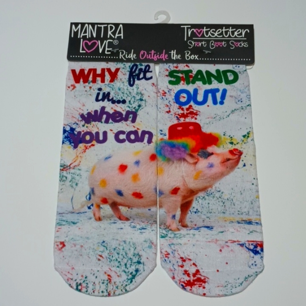 2/$15 Stand Out Short Boot Socks by MantraLove